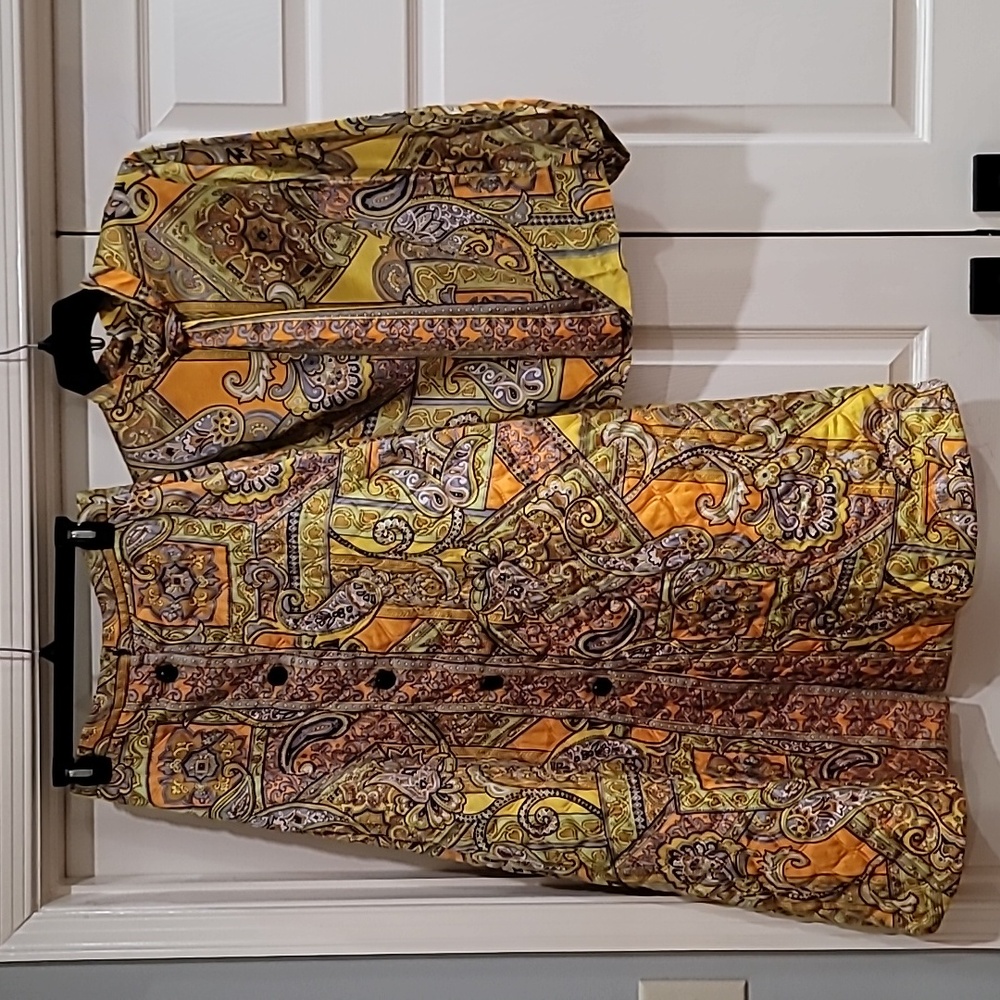 Danielle California Vintage Quilted Skirt Set